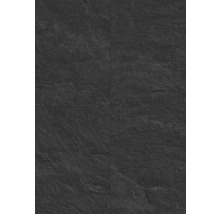 Oberfläche in strukturierter Schieferoptik in Dunkelgrau.