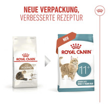 Royal Canin Katzenfutter für Senioren ab 11 Jahren in neuer Verpackung mit verbesserter Rezeptur.