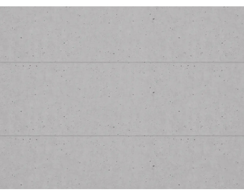 Wandpaneel oder Tapete in grauer Sichtbetonoptik mit horizontalen Fugen und strukturierter Oberfläche.