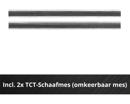 Zwei TCT-Wendehobelmesser aus Hartmetall.