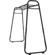 Rankhilfe aus Metall, schwarz, freistehendes Rankgerüst für Kletterpflanzen.