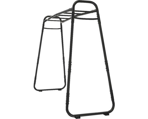 Rankhilfe aus Metall, schwarz, freistehendes Rankgerüst für Kletterpflanzen.