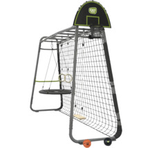 EXIT Toys GetSet Klettergerüst aus Metall mit Nestschaukel, Turnringen, Holzschaukel und Basketballkorb.