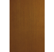 Mittelbraune Holzoberfläche mit vertikaler Maserung.