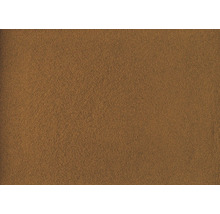 Nahaufnahme einer braunen gleichmäßig fein strukturierten Putzoberfläche.