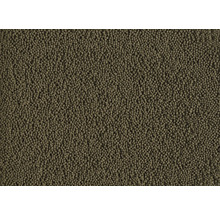 Nahaufnahme von kleinen, runden Fischfutter-Pellets.