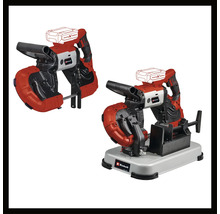 Einhell Akku-Bandsäge für den stationären und mobilen Einsatz, kompatibel mit dem Power X-Change Akkusystem.