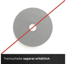 Trennscheibe mit Hinweis, dass diese separat erhältlich ist.