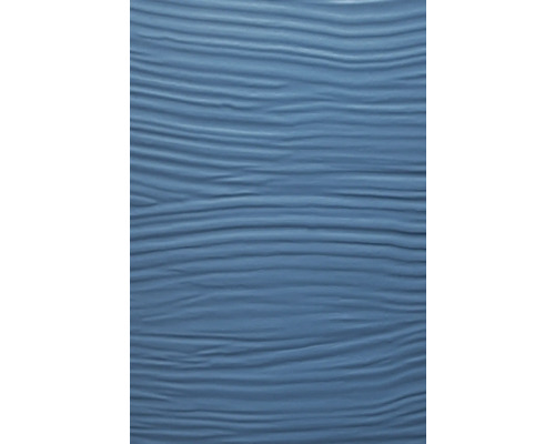 Blaues Fassadenpaneel mit Holzstruktur