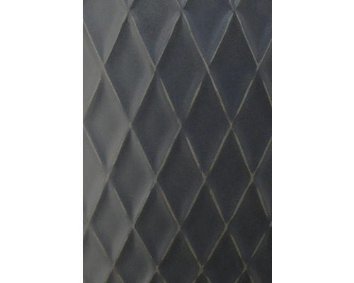 Strukturierte Oberfläche mit Rautenmuster in dunkelgrauer Optik