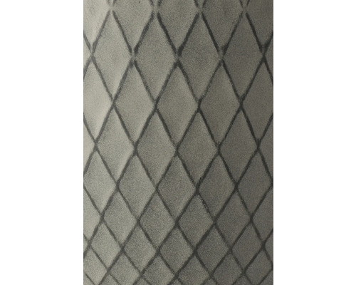 Tapete mit geometrischem Rautenmuster und strukturierter Oberfläche