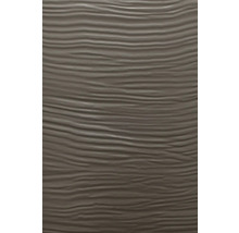 Strukturierte Oberfläche mit horizontalen Wellen und holzähnlicher Maserung.