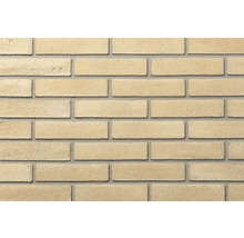 Verblender in Steinoptik, beige, rechteckig, für die Wandgestaltung im Innen- und Außenbereich.