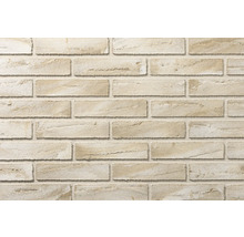 Verblender in Steinoptik, beige-sandfarben, rustikale Struktur, Wandverkleidung für Innen und Außen.