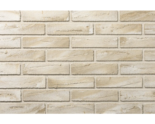 Verblender in Steinoptik, beige-sandfarben, rustikale Struktur, Wandverkleidung für Innen und Außen.