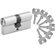 Profilzylinder für Türen inklusive sechs passender Schlüssel aus Metall.