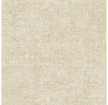 Vliestapete mit feiner horizontaler Struktur in Beige.