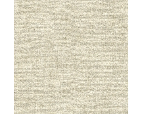 Vliestapete mit feiner horizontaler Struktur in Beige.