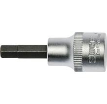 WGB Steckschlüsseleinsatz mit Innensechskant-Bit aus Chrom-Vanadium-Stahl.