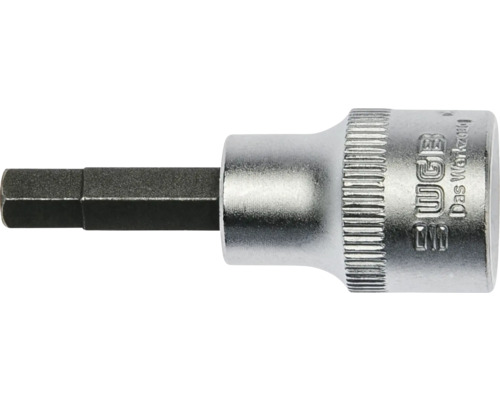 WGB Steckschlüsseleinsatz mit Innensechskant-Bit aus Chrom-Vanadium-Stahl.