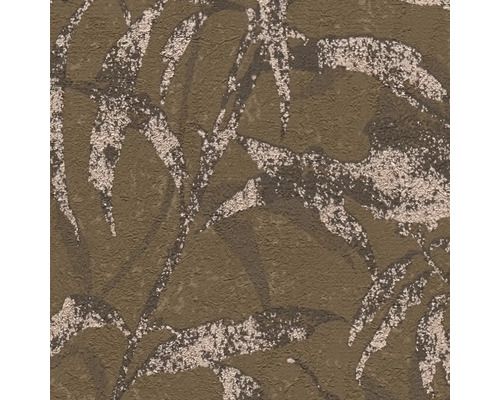 Tapete mit Blattmuster und schimmernder Textur.