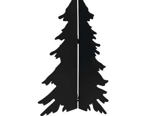 Schwarze dekorative Tannenbaum Silhouette aus Metall