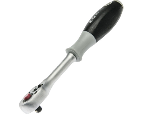 Umschaltknarre aus Metall mit ergonomischem Griff und Schnellauslöseknopf der Marke WGB.