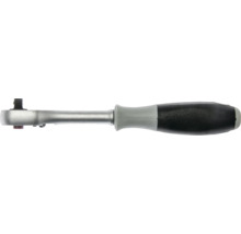 Umschaltknarre aus Metall mit ergonomischem Griff.
