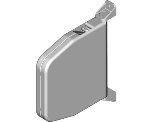 Abdeckkappe für Schrankaufhänger aus Kunststoff in Grau