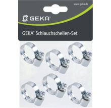 GEKA Schlauchschellen-Set mit sechs Metallschellen für Schläuche.