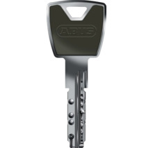 ABUS Wendeschlüssel aus Metall mit Kunststoffkopf und ABUS Logo.