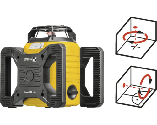 Stabila Rotationslaser LAR 160 für horizontales und vertikales Nivellieren und Lotfunktion.