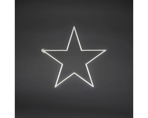 LED-Dekoleuchte in Sternform mit Neon-Optik, dekorative Beleuchtung.