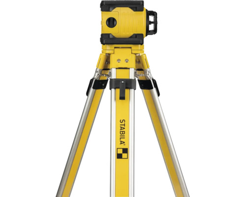 Stabila Rotationslaser montiert auf einem Baustativ.