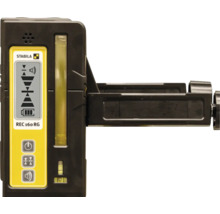 Stabila Laser-Empfänger REC 160 RG mit Halterung, Stabila Logo, digitalem Display und Libellen für präzise Messungen.