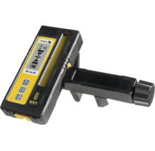 Stabila Laser-Empfänger REC 160 RG mit Halterung für Linienlaser, robustes Gehäuse mit Display und Nivellierlibellen.