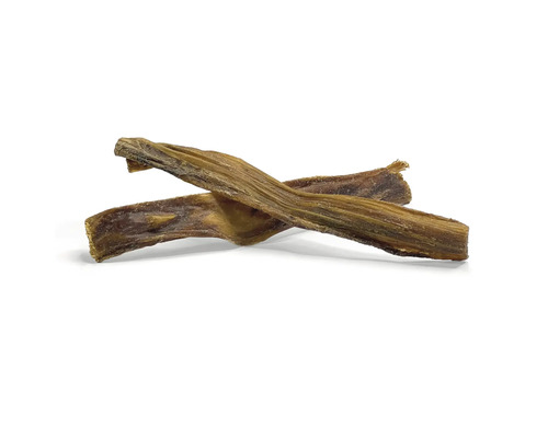 Getrocknete Naturkausnacks für Hunde aus Rind.