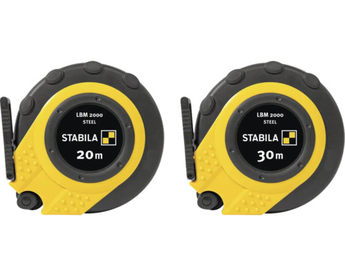 Stabila Bandmaß LBM 2000 Steel in den Längen 20 Meter und 30 Meter.
