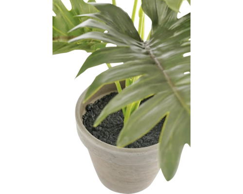 Künstliche Philodendron Pflanze im Steintopf