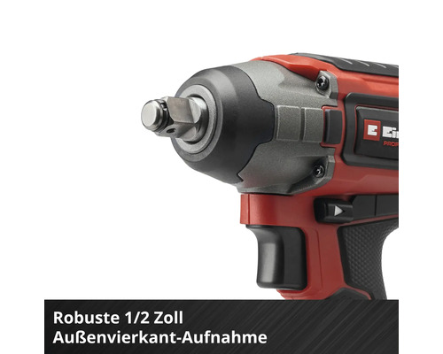 Einhell Schlagschrauber mit robuster 1/2 Zoll Außenvierkant-Aufnahme.
