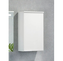 Badezimmer-Wandschrank in Weiß Hochglanz zur Wandmontage.