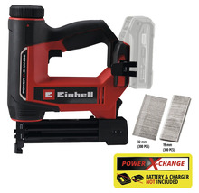 Einhell Akku-Nagler Power X-Change inklusive 300 Stück 32 Millimeter und 300 Stück 19 Millimeter Klammern. Ohne Akku und Ladegerät.