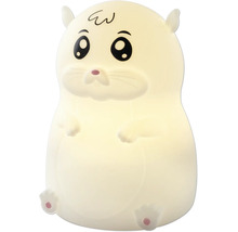 LED-Nachtlicht in Hamster-Form aus weichem Silikon.