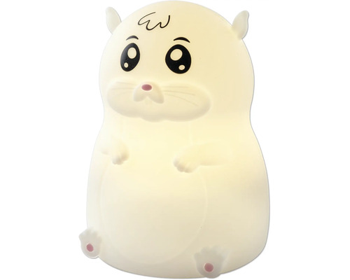 LED-Nachtlicht in Hamster-Form aus weichem Silikon.