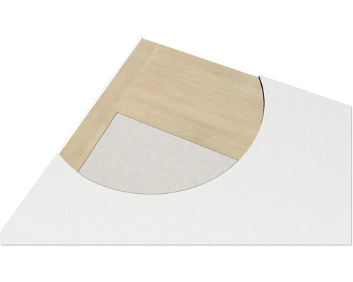 Bodenschutzmatte für harte Böden, transparent, schützt Parkett und Laminat vor Abnutzung durch Bürostuhlrollen.