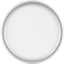 Runde, flache LED-Deckenleuchte in modernem Design.
