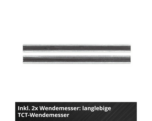 Zwei langlebige TCT-Wendemesser für Elektrohobel.