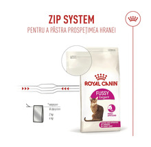 Royal Canin Katzenfutter Fussy Exigent mit wiederverschließbarem Zip-System für langanhaltende Frische.