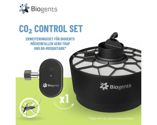 Biogents Logo. Biogents CO2 Control Set Erweiterungsset für Mückenfallen Aero Trap und Biogents Mosquitaire inklusive Druckminderer.