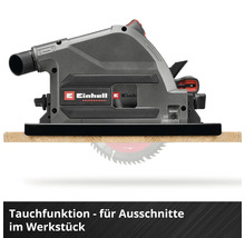 Einhell Professional Tauchkreissäge mit Tauchfunktion für Ausschnitte im Werkstück.